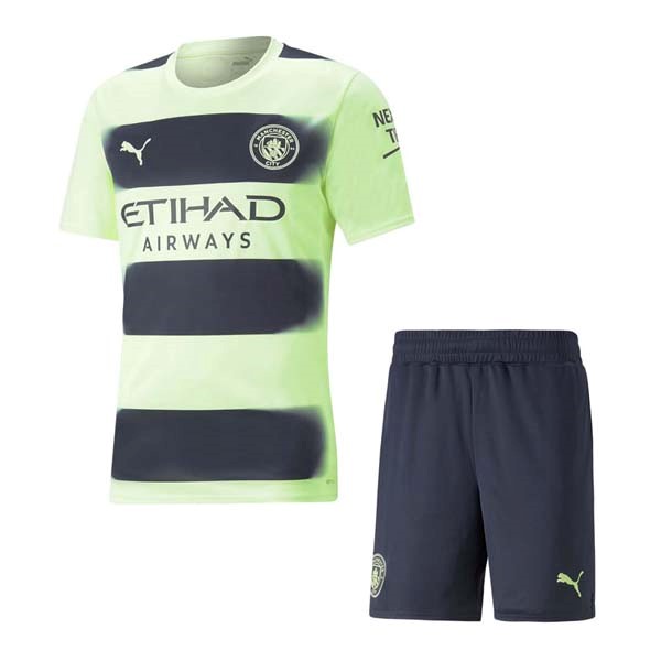 Camiseta Manchester City Tercera equipo Niño 2022-23